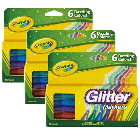 Crayola Glitter Markers, PK18 BIN588629